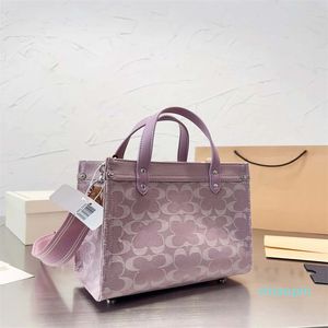 2023 Designer Tote Bag Women Women Canvas Dimbag Classical Field Totes большой емкость для плеча мешков для покупок доступны в синих фиолетовых цветах