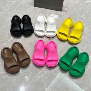 Pool Cro Slide Sandal Designer Slippers Women Rubber Slide Emed Platform Sandals Outdoor Slides with Box