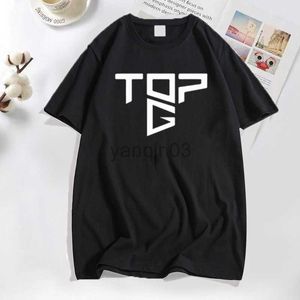 Camisetas masculinas Andrew Tate Top G Prined t-shirt retrô de manga curta oversized camisetas para homens algodão verão filme camiseta roupas masculinas tops J230602