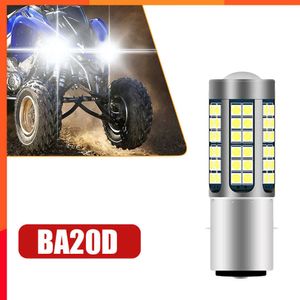 Новый 1pc H4 светодиодный мотоцикл светодиодный фар светодиода BA20D P15D Лампа 12V 6000K Чипс светодиодная мотоцикл лампа с туманной лампой мопед