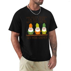 Regatas masculinas The Littles Voices Get More Gnomes T-Shirt Custom T-Shirt Top Summer Clothing Camisas Masculinas