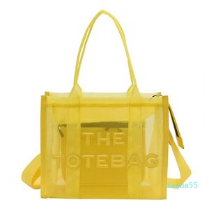 Summer Tote Bags For Women Designer Clear Beach Bag Ladies Pink Handbag Big Shopping Crossbody Tote bag Handbag