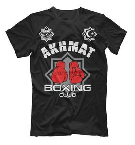 Koszulki męskie Akhmat Boxing Club Russia Sport Fight T-shirt. Summer bawełniany krótki rękaw o nokółce nowa nowa s-3xl J230602