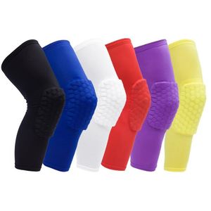 Kids Adults Soccer Kneepads Children Anti-Collision Basketball Honeycomb Knee Pad sleeve for Sports Teenagers Skating Running Elbow Protective Pads