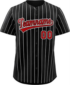 Maglia da baseball personalizzata Cucita personalizzata Qualsiasi nome Qualsiasi numero Maglie ricamate a mano Uomo Donna Youth Oversize Misto Spedito All Team Black 0206005