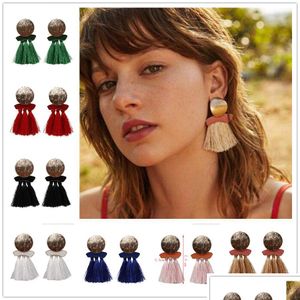 Dangle Chandelier Est Fashion Statement Tassel Drop Earrings For Women Wedding Bohemian 6 Colors Fringed Earring Delivery Jewelry Dhikj