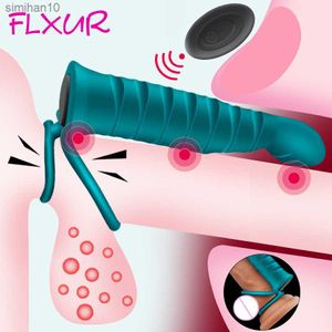 Flxur Double Printation Dildo Bespator Vibrator Best на пенис анальный вибратор задней заглушки для мужчин беспроводной дистанционной секс -игрушки для паров L230518