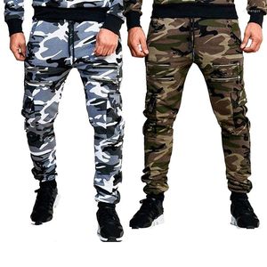 Herrbyxor mode mäns kamouflage overruder jogging tröjor joggare män last streetwear spår