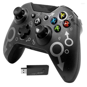 ゲームコントローラーワイヤレスBluetoothゲームパッド互換コントローラー2.4GHz 600MAHデュアル振動アダプターXbox One/S/X/PS3/PCを使用したジョイスティック