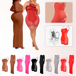 Basic Casual Dresses Womens Solid Color Body Shaping Dress With Breast Pad Built In Party Cocktail 230601