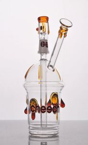 Cheech Glass Bong with One Pair of Tortoise Oil Rig Glass Bongs Mini Hookah Glass4111301
