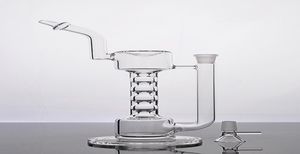 Multi level Clear New Arrival slim Glass water pipes dab rigs glass bongs with birdcage perc oil rigs2262181