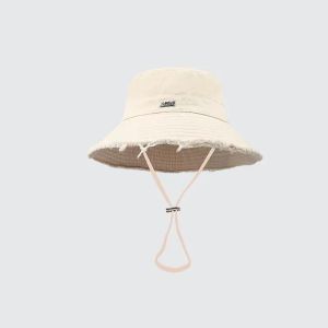 Beige lyx mode sol hatt kvinnor sommar hattar för män resort party bomull toppe mens sol förhindra utomhus fiskeklänning beanies hattar designers kvinnor