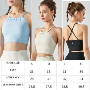 LL-DSB292 Kvinnor Yoga outfit Vest Girls Running Bra Ladies Yoga Outfits vuxen sportkläder träning fitness slitage andas ärmlös brassiere