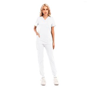 Zweiteilige Damen-Hosen für Damen, einfarbig, sportlich, lockeres Freizeit-Set, Overall-Kleidung