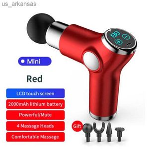 10 шт. 32 Gear 4 Head LCD Массаж пистолет Mini Portbale Massager Massager Фитнес -терапия