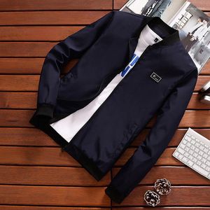 Męskie kurtki Summer Autumn Mens Jacket Stand Okoł Windbreaker Mężczyzna niebieski baseball swobodny cienki wysokiej jakości rozmiar M-4xl LH2