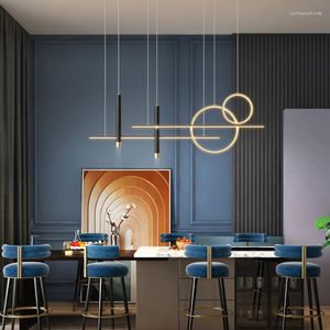 Ljuskronor modern minimalistisk ljuskrona matbord bar kafé ljus lyxiga kreativa lampor