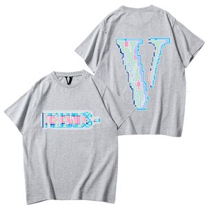 Vlone marka Summer Men T-shirt bawełniane topy tee poloshirt koszulka męska teel 3G projektanci mężczyźni kobiety t-koszule z wzorem niedźwiedź drukowane szorty unisex