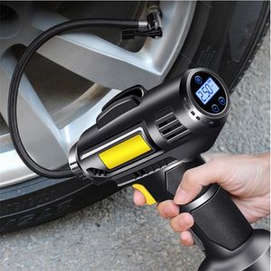 Car Air Compressor Portable Electric Car Tire Inflator Pump Trådlös elektrisk luftpump Car Cykel Motorcykelpump Däck Inflator