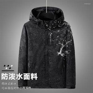 Men's Jackets Waterproof Camping Hiking Trekking Ski Hood Oversize Windbreaker Coat Outdoor Men Women Thin Jacket 2023 Camouflage