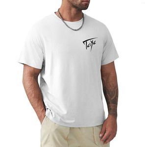 メンズタンクトップTayc-Black Logo TシャツカスタムTシャツ審美的な服クイック乾燥夏のメンズグラフィックTシャツ面白い