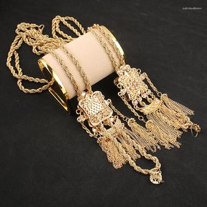 Collane con ciondolo Dicai Algerino Nappa Collana Regalo nuziale Gioielli da sposa Maglione a catena lunga Commercio all'ingrosso