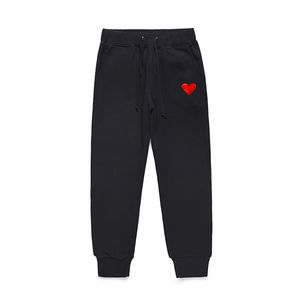 Commes Designer Joggers Mens Womens Play Fashion Design Pant Bordado Calças CDG Simplicidade Casual Sweatpant Amantes Sweatpants Tamanho S--XL