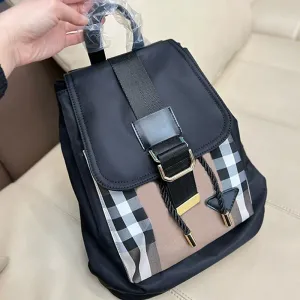 Luxuriöse Nylontaschen, Herren-Designer-Rucksack, Damen-Rucksäcke mit Kordelzug, Segeltuch-Rucksack, Klappe, Umhängetasche, Streifen, Schultasche, Packsack