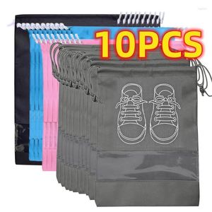 Storage Bags 10/5PCS Shoe Bag Wardrobe Organizer Non-woven Travel Portable Waterproof Clothing Classification