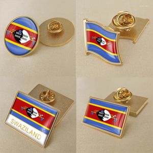 Broszki płaszcz Suaziland Suazile Map Flag Flaga National Emblem Brooch Broach Pins Lapel Pins