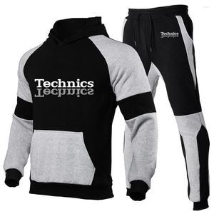 Men's Tracksuits Technics 2023 Men's Dj 1200 Turntable Music Spring Tracksuit Sweatshirt Pants Pullover Hoodie Sportwear Suits Casual