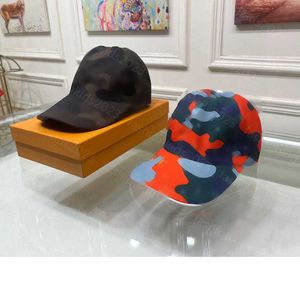 23ss designer cap Baseball Cap Color camouflage logo printing leather edge baseball cap Adult Unisex Dome Active Fitted Hats Simple Generous 2 colors are optional a1