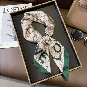 Halsdukar 12 1Style Silk Scarf Head Scarfs For Women Winter Luxurious Scarf High End Classic Letter Pattern Designer SHACK SCARVES NY GIFT Lätt att matcha Sof iui9