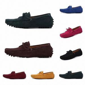 men casual shoes Espadrilles triple black navy brown wine red green Orange coffee Mahogany mens sneakers outdoor jogging walking seven Y1fY#