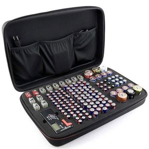 Sacchetti 147pc Organizzatore portatile portatile Organizzatore domestico Custodia per custodia dura per EVA AA/AAA/C/D/9V Casella di stoccaggio della batteria