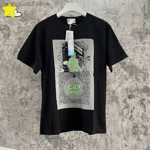 Męskie koszulki Najlepsza jakość czarna klasyczna druk szaleńca TOP MĘŻCZYZNA KOBIETA 1 1 LUSKIE Abstract Graphics Cav Empt C.E T-shirt Inside Tags T230602