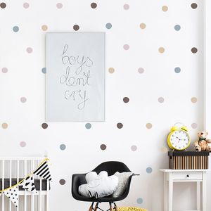 1pc fai da te misto Morandi punti di colore adesivi murali decorazioni per la casa stile nordico decalcomanie di arte del vinile soggiorno decorazione camera da letto per bambini