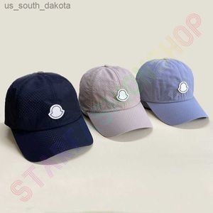 Star New Baseball Cap 7-colorowe szybkie suszenie oddychające tkanina do noszenia mężczyzn i kobiet trend mody Szybki suszący materiał L230523