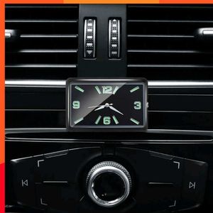 Nowy mody Square Can Clock Dekoracja wnętrza samoprzylepna elektroniczna wentylacja zegarek do stylizacji samochodów kwarc