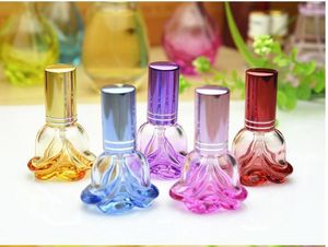 Bottle 10pcs 6ml Rose Glass Empty Perfume Spray Replace Crystal Clear Parfume Refillable Bottles Pack Containers New Style Wholesale