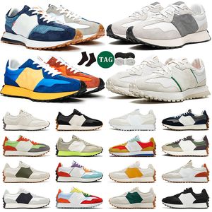 327 löparskor för män kvinnor Indigio Denim Sea Salt Multi Color Idealiste Cream Grön Marinblå Gul Rost Bruna sneakers