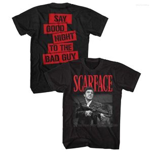 Camisetas masculinas Movie Scarface Shirt Men Fashion T-shirts Cotton Tshirt Summer Men's T-shirt Boys Hip Hop Tops Tees Horror Top Women