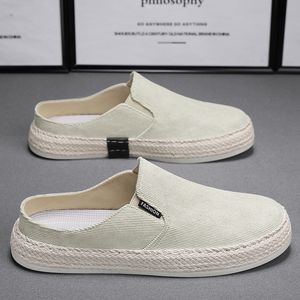 Summer Loafers Trend Half Slippers Fashion Casual Shoes For Men Hot Sale Plat Sneakers Walking Footwear Non-Slip Man Shoe