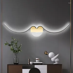 Wandleuchte, nordische Designer, Whisker-Typ, Luxus-Wohnkultur, Schlafzimmer, Nachttisch, Hintergrund, Wohnungen, kreative LED-Leuchte