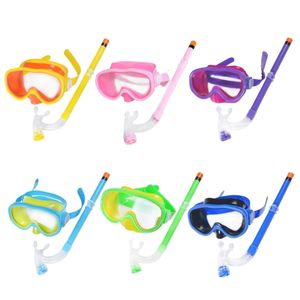 Diving Masks Children Snorkel Set Scubas Snorkeling Masks Swimming Goggles Glasses with Dry Snorkels Tube Equipment Diving Gear Kits 230601