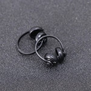 Microfoni 2pcs 1:12 Mini modello di cuffie per cuffie Accessori per cuffie (nero)