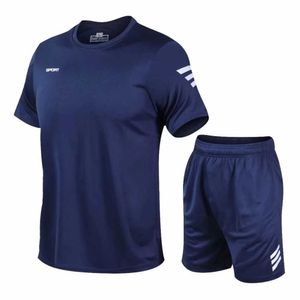 Agasalhos masculinos 2 pçs/conjunto conjuntos de corrida masculinos verão roupas esportivas academia fitness roupas esportivas roupas de compressão treinamento treino agasalhos para homens J230601