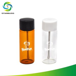 Smoking Pipes New glass bottle 64MM height printed storage bottle