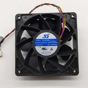 Mijnwerkers 2 stks Cooling Fans voor Bitcoin Miner S7 L3 + S9 S9j S 9i Bitmain Fan 4pin Dc 12 v 1.65a voor Antminer L3 + S19 S9 S17 Server Cas